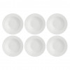 La Porcellana Bianca Essenziale Rimmed Soup Plates, Set of 6, 23 cm