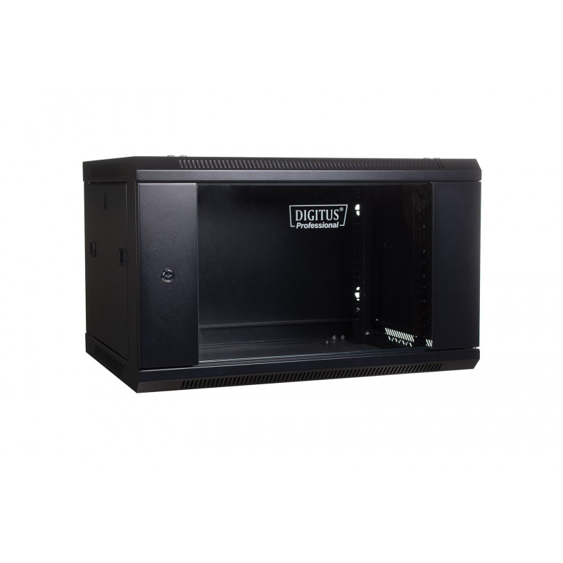 Digitus DN-WU19 04U/450/B 4U Wall-Mounted Rack Cabinet, Black