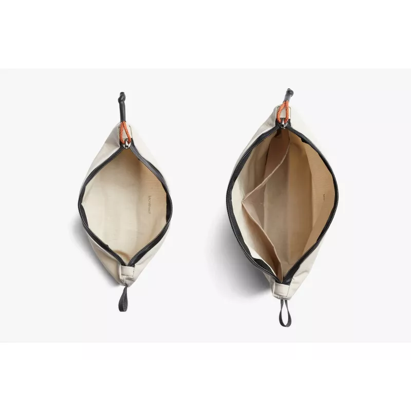 Bellroy Lite Pouch Duo, Set of 2 Travel Organizers (18 x 27 x 1.5 cm, 8 x 23 x 6 cm), Ash
