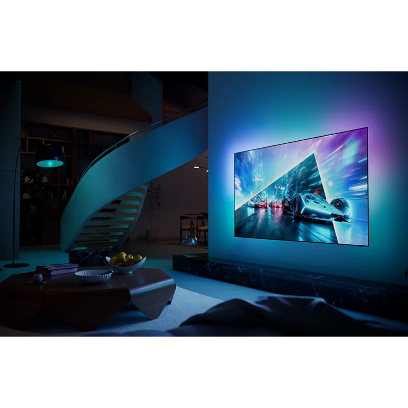 Philips 65OLED761/12 65 inch (164 cm) 4K UHD TV, Ambilight 3-Sided, 120 Hz, Black