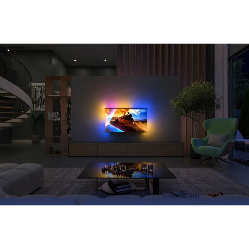 Philips 65OLED761/12 65 inch (164 cm) 4K UHD TV, Ambilight 3-Sided, 120 Hz, Black