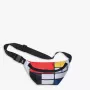 LOQI Piet Mondrian Waist Bag – Composition with Red, Yellow, Blue and Black