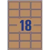 Avery Zweckform L7110-25 Labels, Permanent Adhesive, Natural Brown, 62 x 42 mm, 450 pcs (25 sheets x 18)