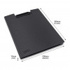 Rapesco Clipboard Folder, A4, Polypropylene, Black (1641)