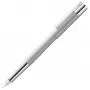 LAMY scala Cartridge Fountain Pen, Silver Brushed, M (Medium)