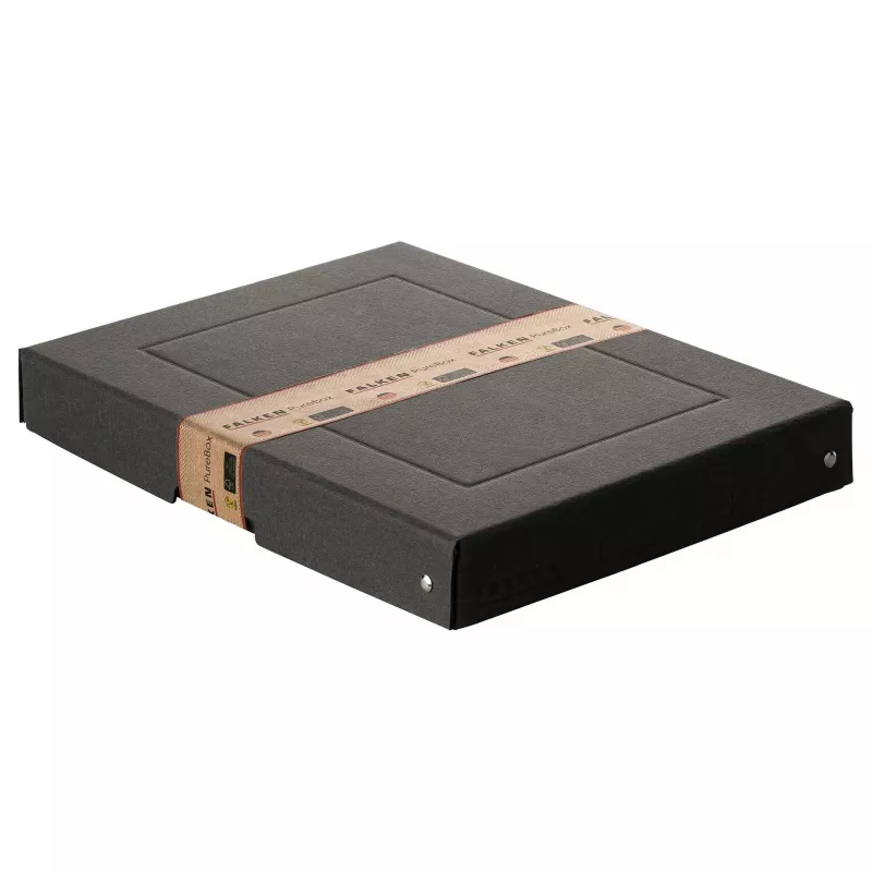 FALKEN PURE Storage Box for 500 Sheets, 24 x 32 x 4 cm, Black