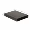 FALKEN PURE Storage Box for 500 Sheets, 24 x 32 x 4 cm, Black