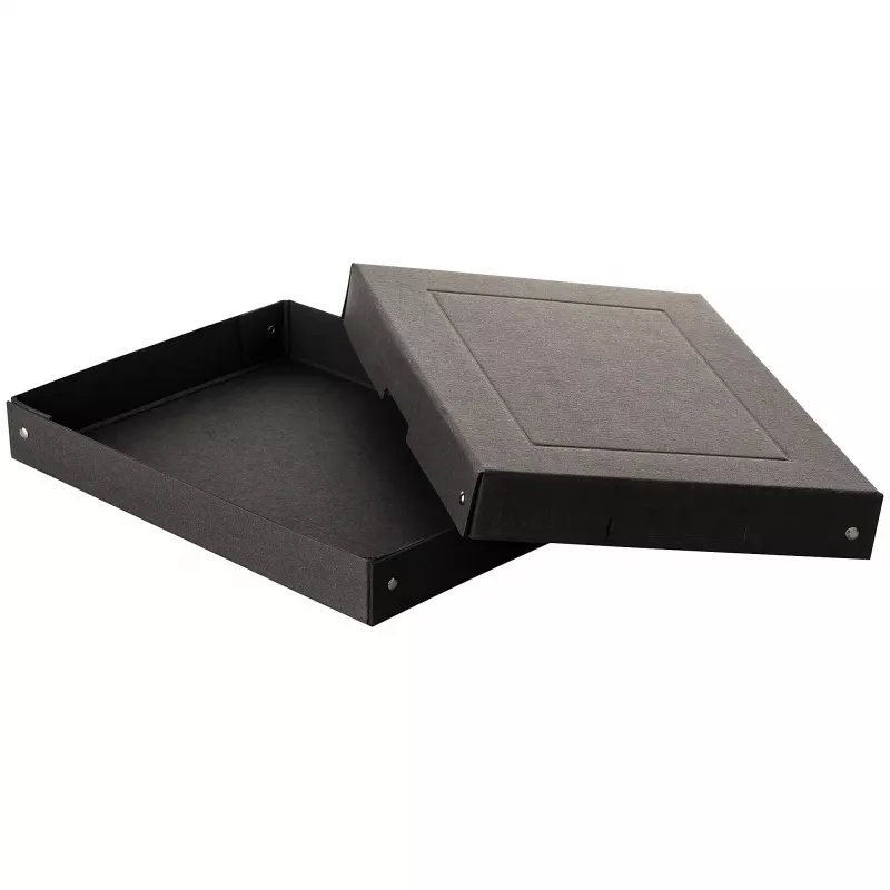 FALKEN PURE Storage Box for 500 Sheets, 24 x 32 x 4 cm, Black