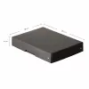 FALKEN PURE Storage Box for 500 Sheets, 18 x 25 x 4 cm, Black