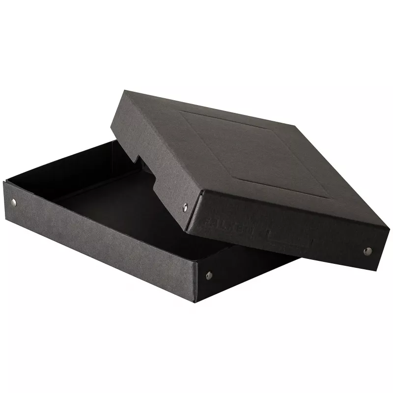 FALKEN PURE Storage Box for 500 Sheets, 18 x 25 x 4 cm, Black