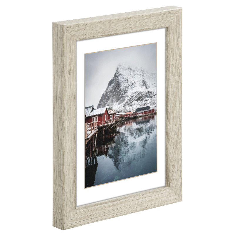 Hama Oslo Single Picture Frame 20 x 28 cm, Grey Pine, for Table/Wall