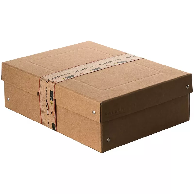 FALKEN PURE storage box 7.0 l brown 24.0 x 32.0 x 10.0 cm