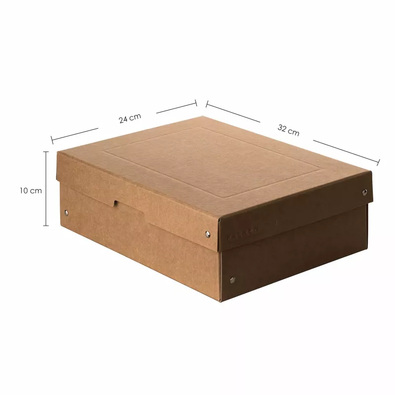 FALKEN PURE storage box 7.0 l brown 24.0 x 32.0 x 10.0 cm