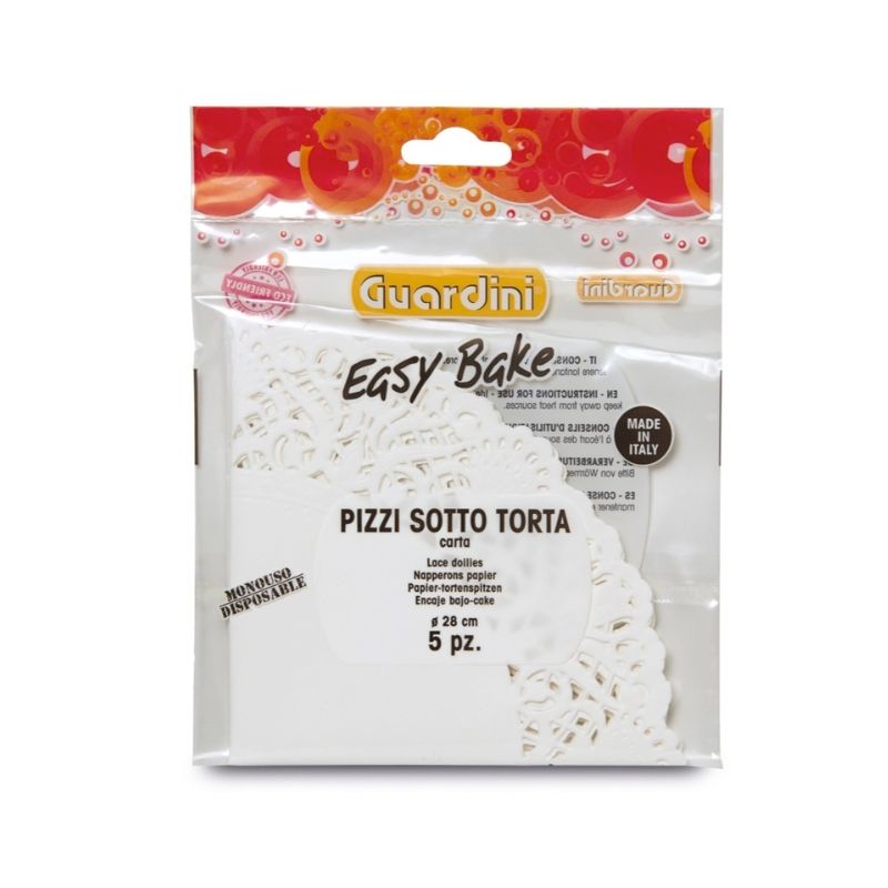 Guardini Easy Bake Decorative Paper Doilies Ø 28 cm, 5 pcs