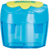 Pelikan Flower Double-Hole Pencil Sharpener with Container, Blue (700702)
