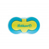 Pelikan Flower Double-Hole Pencil Sharpener with Container, Blue (700702)