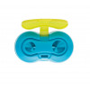 Pelikan Flower Double-Hole Pencil Sharpener with Container, Blue (700702)