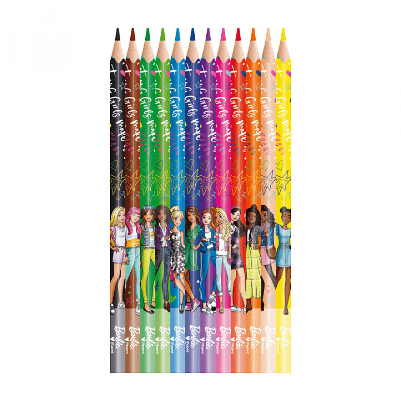 maped Colouring Pencils Barbie Multicoloured