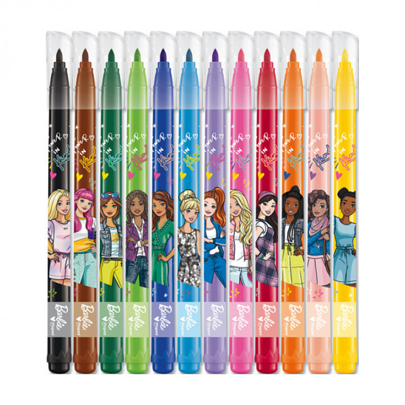 maped Barbie Felt-Tip Pens, Multicoloured