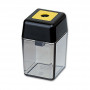 MöBIUS+RUPPERT M+R Pencil Sharpener Plastic Single-Hole Canister Sharpener Black/Smoke