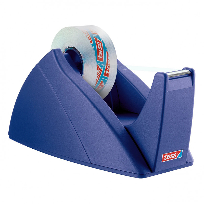 tesa Easy Cut® Desk Dispenser royal blue