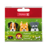 BRUNNEN erasers beige, grey, white/brown