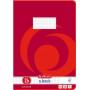 Herlitz School Notebook A4, 16 Sheets, Squared with Margin (Lineatur 26), FSC Mix