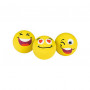 WEDO SMILEY Eraser, Yellow, 3 Designs in One Box