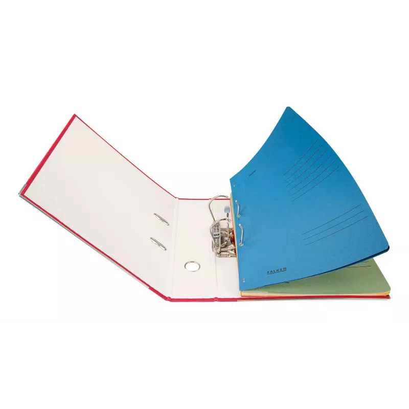 Falken Eyelet File Folder DIN A4, Commercial and Official Fastening, Green (80003890)