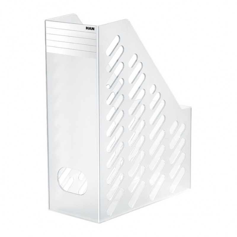 HAN Klassik XXL Magazine File, Antistatic, Heavy-Metal-Free Plastic, Clear Transparent, DIN C4
