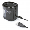RAPESCO® electric pencil sharpener black/transparent