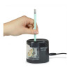 RAPESCO® electric pencil sharpener black/transparent