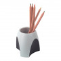 HAN Delta pen holder 6.5 x 4.9 x 8.8 cm grey/black