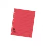 FALKEN divider sheets DIN A4, 230 g/m², red