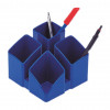 HAN SCALA pen holder 12.5 x 12.5 x 10.0 cm blue