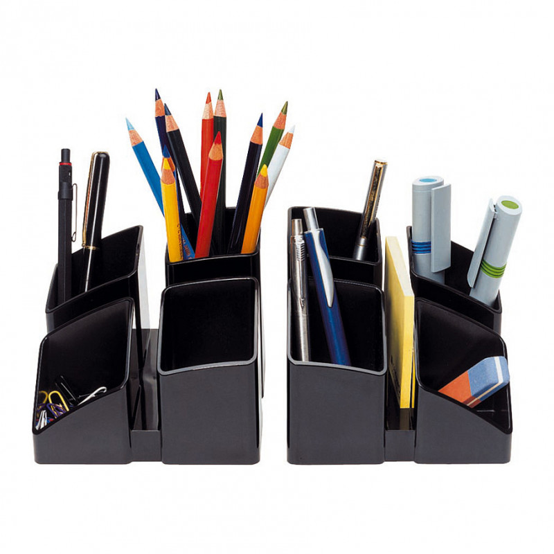 HAN SCALA pen holder 12.5 x 12.5 x 10.0 cm blue