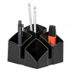 HAN pen holder SCALA black polystyrene 4 compartments 12.5 x 12.5 x 10.0 cm