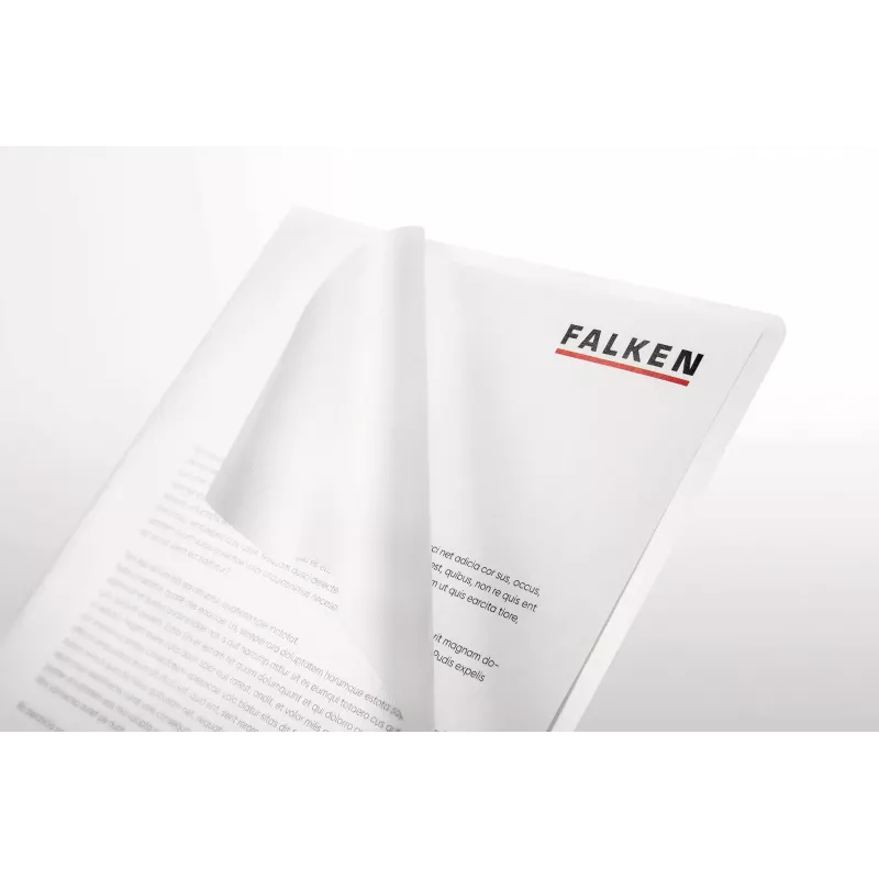 Falken Sheet Protectors DIN A4, Textured Surface, 0.09 mm, Transparent