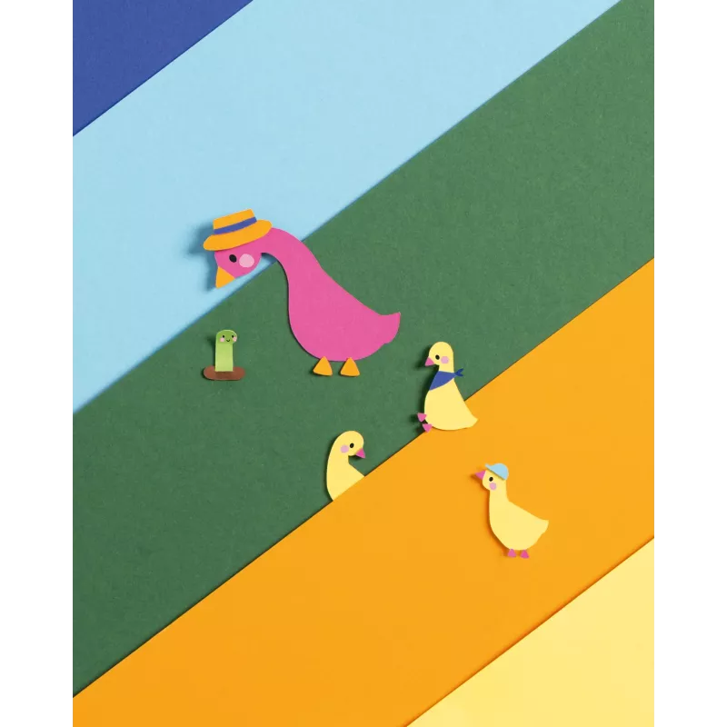folia Coloured Card 300 g/m², Assorted Colours, 10 Sheets
