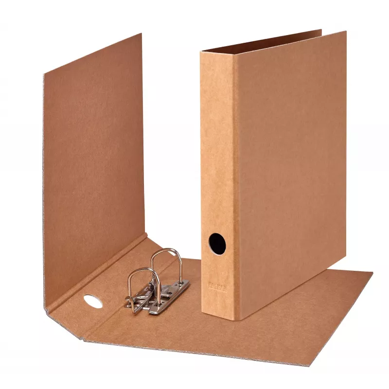 FALKEN PURE Lever Arch File A4, 5 cm Spine, Brown Cardboard