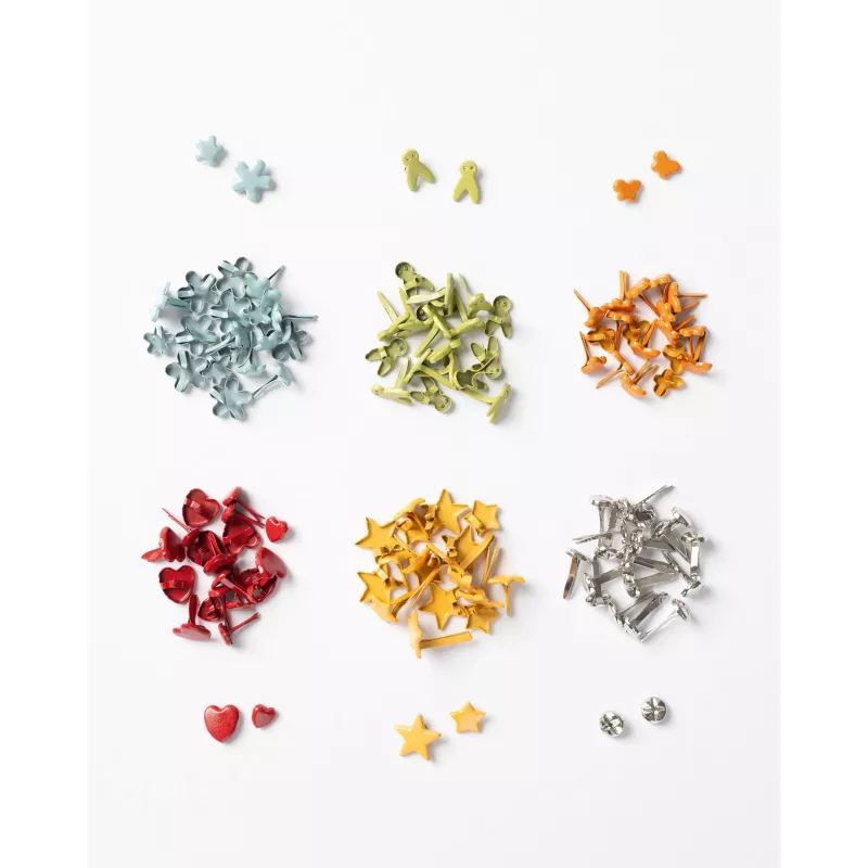 folia Paper Fasteners (Split Pins), Colourful