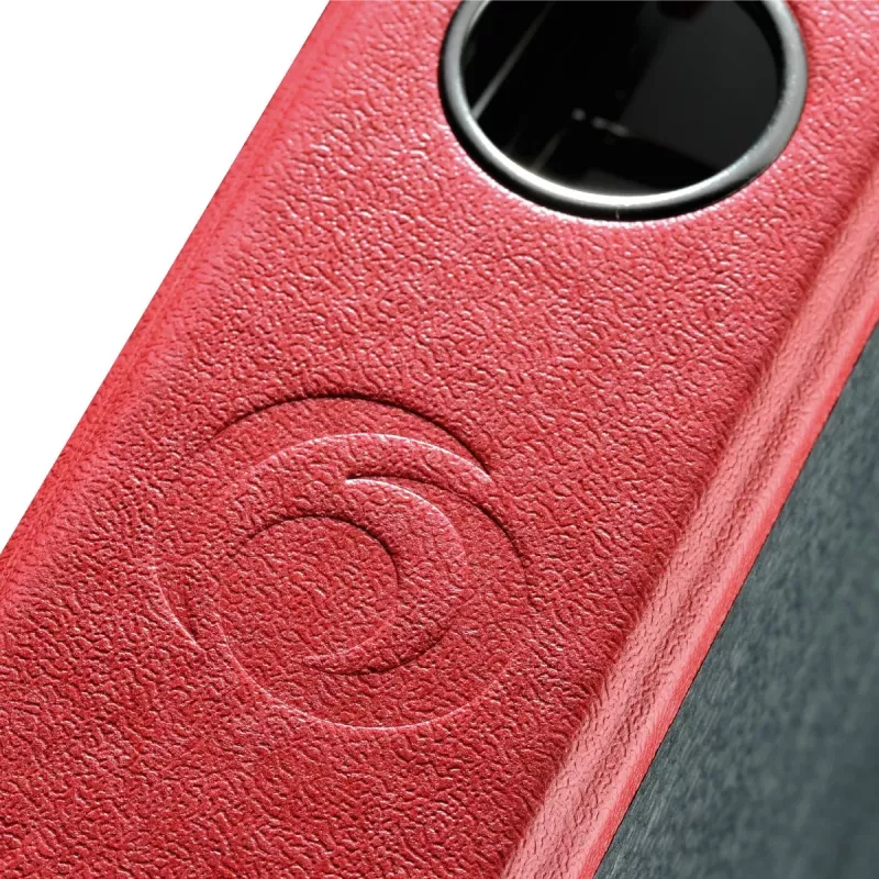 herlitz Lever Arch File, Spine Width 5 cm, DIN A4, Cardboard, Red Marbled
