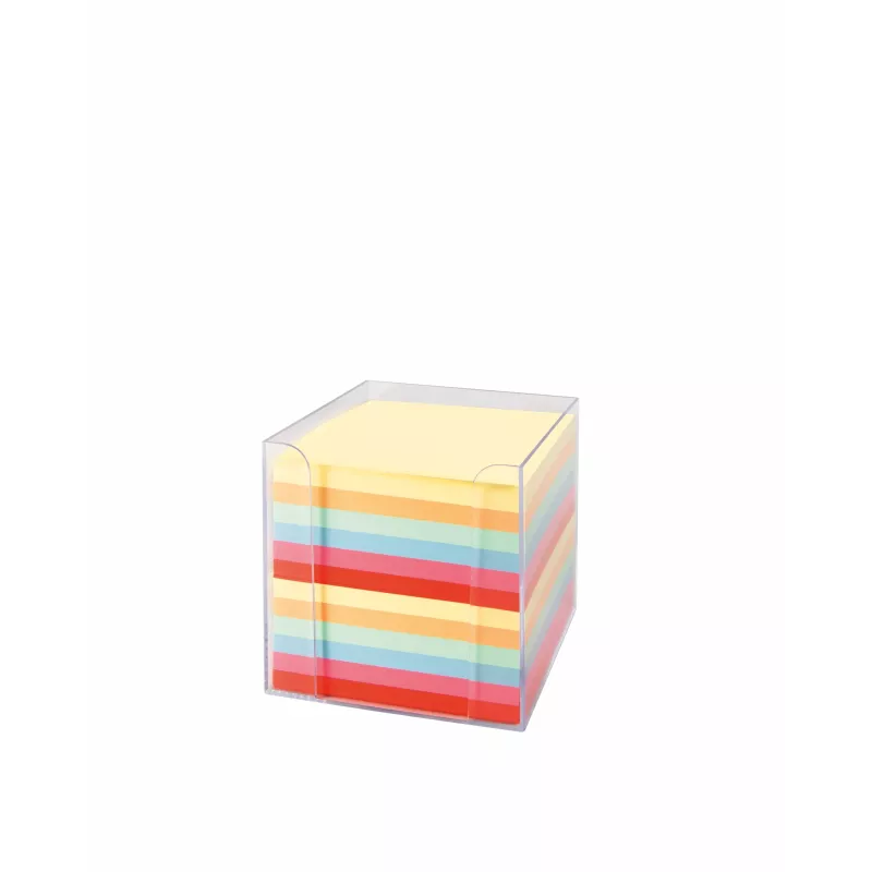 Folia Note Box with 700 Note Sheets, Transparent, Assorted Colours
