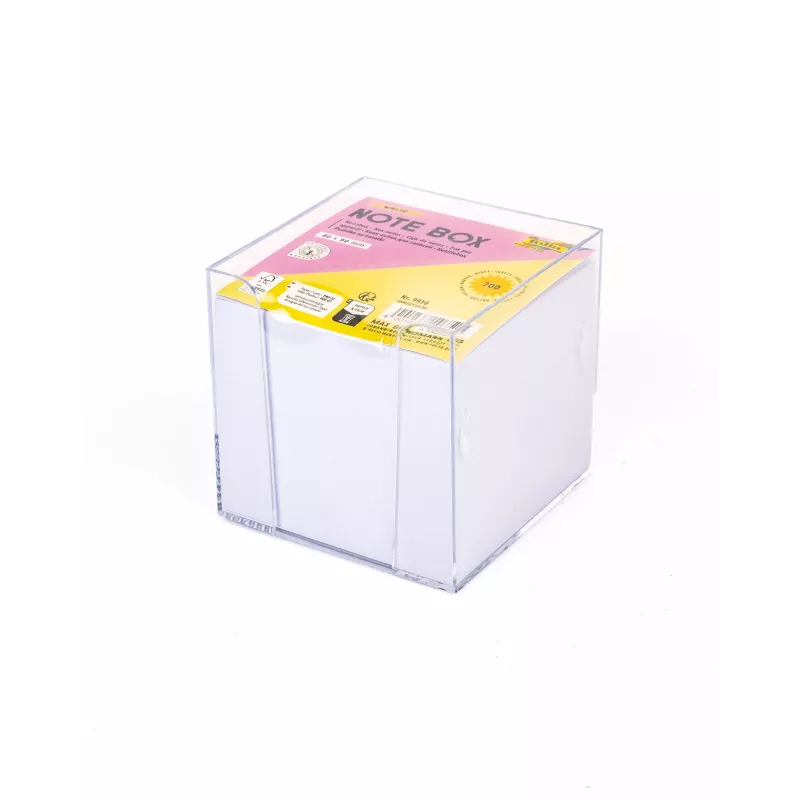 Folia Note Box with 700 Note Sheets, White/Transparent