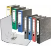 FALKEN Recycling Lever Arch File A4, 8 cm, Black Marbled