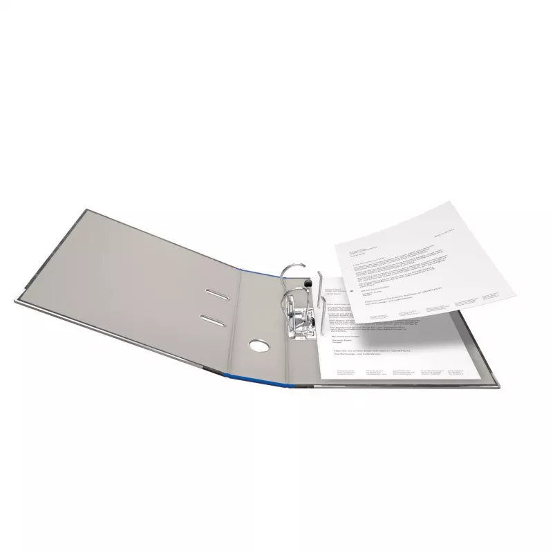 FALKEN Recycling Lever Arch File A4, 8 cm, Blue Marbled