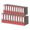 FALKEN Recycling Lever Arch File A4, 8 cm, Red Marbled