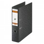 bene lever arch file, spine width 8 cm, DIN A4, cardboard, black marbled