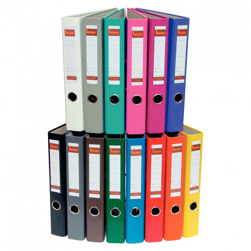 bene Lever Arch File, Spine Width 5.2 cm, DIN A4, Plastic, Pink