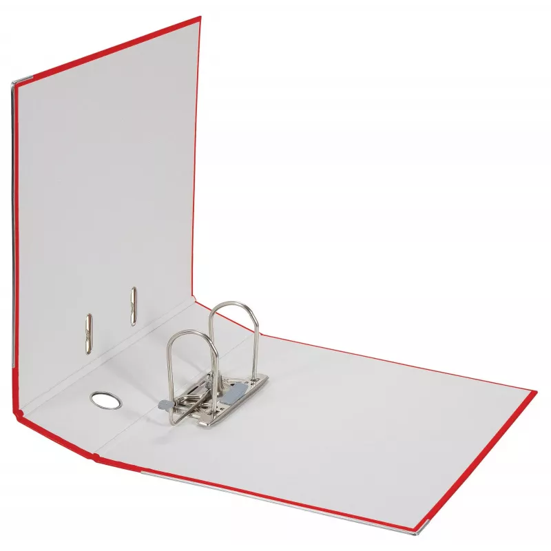 FALKEN Color Lever Arch File, Plastic, 80 mm Spine, DIN A4, Red